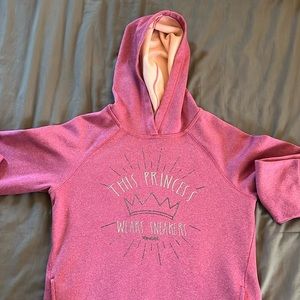 Reebok-Pink hoodie sweatshirt